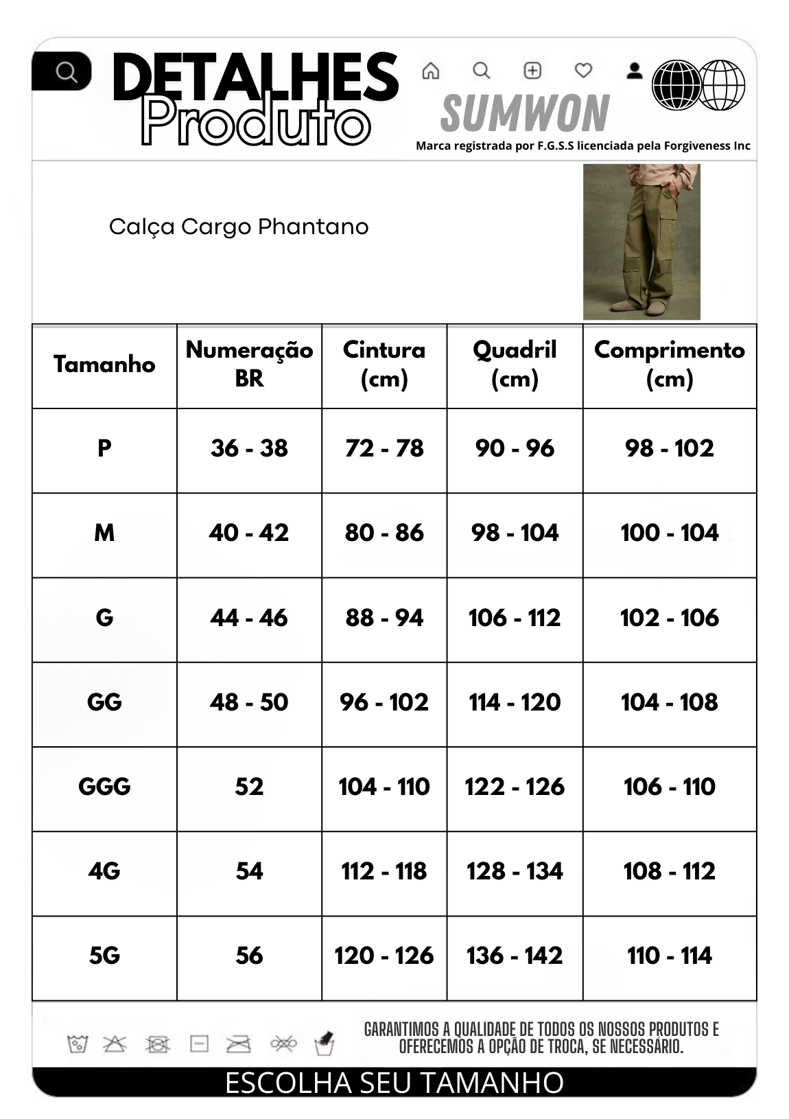 Calça Cargo Phantano