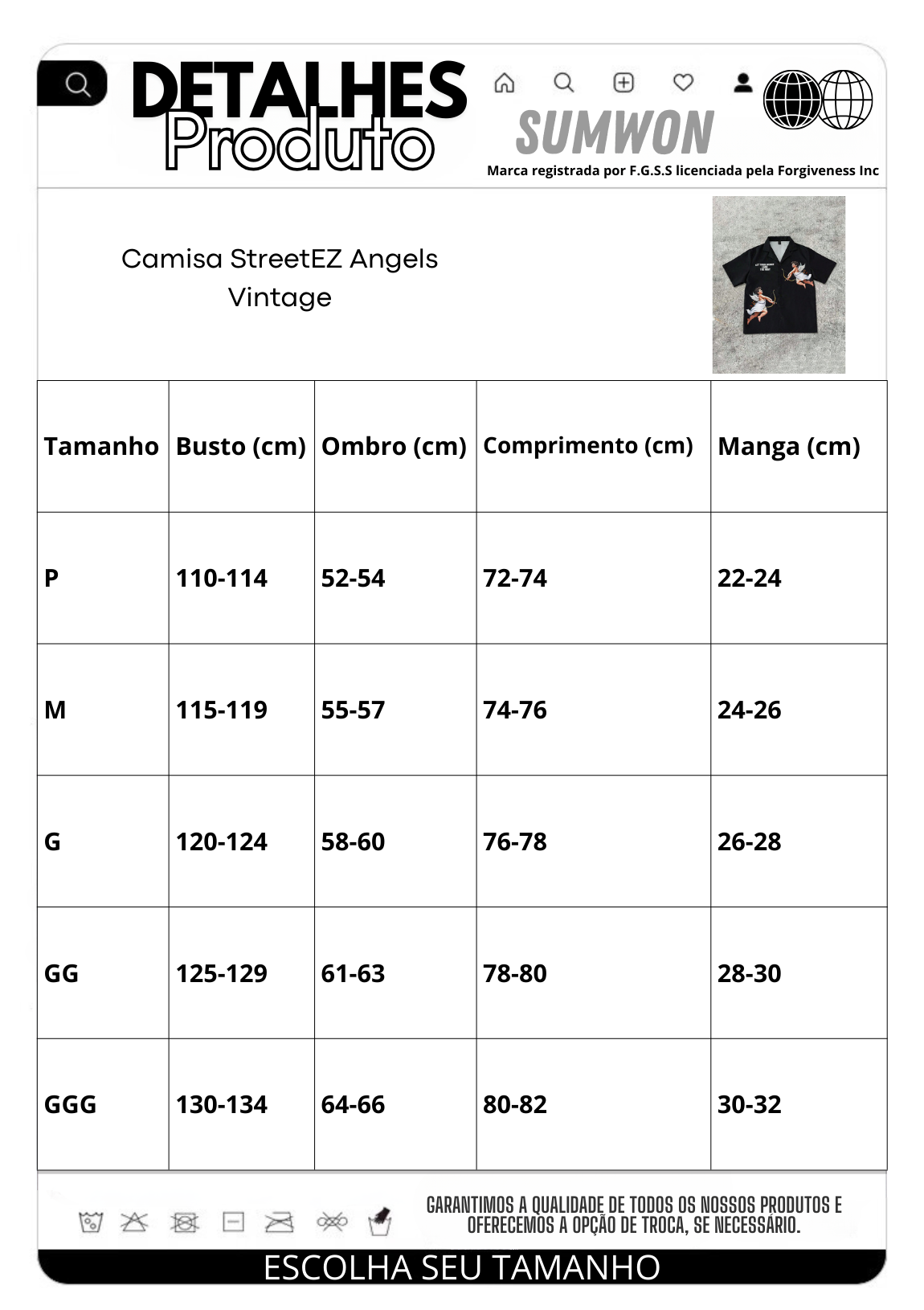 Camisa StreetEZ Angels Vintage