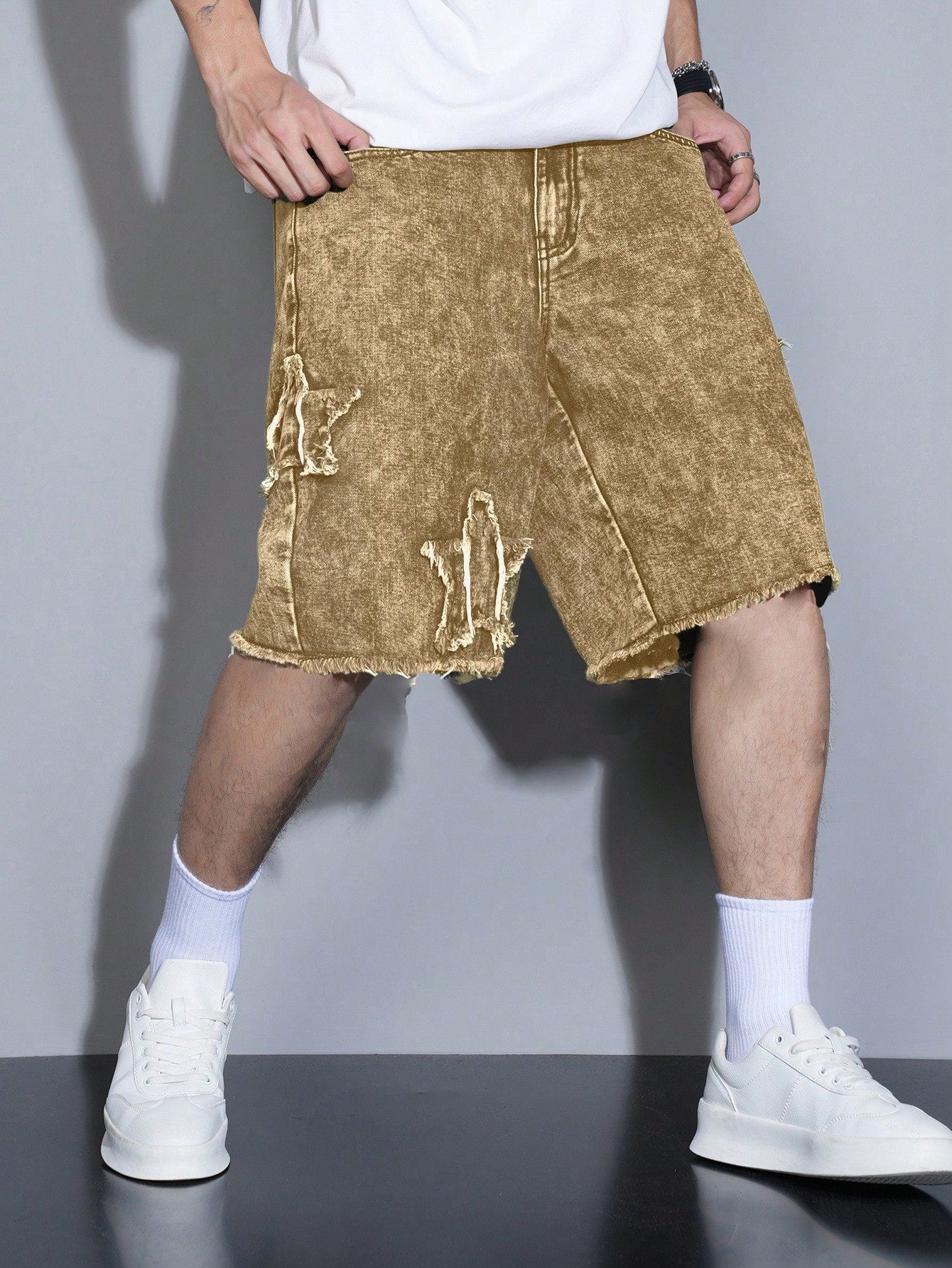 Shorts Denim Pentagonal