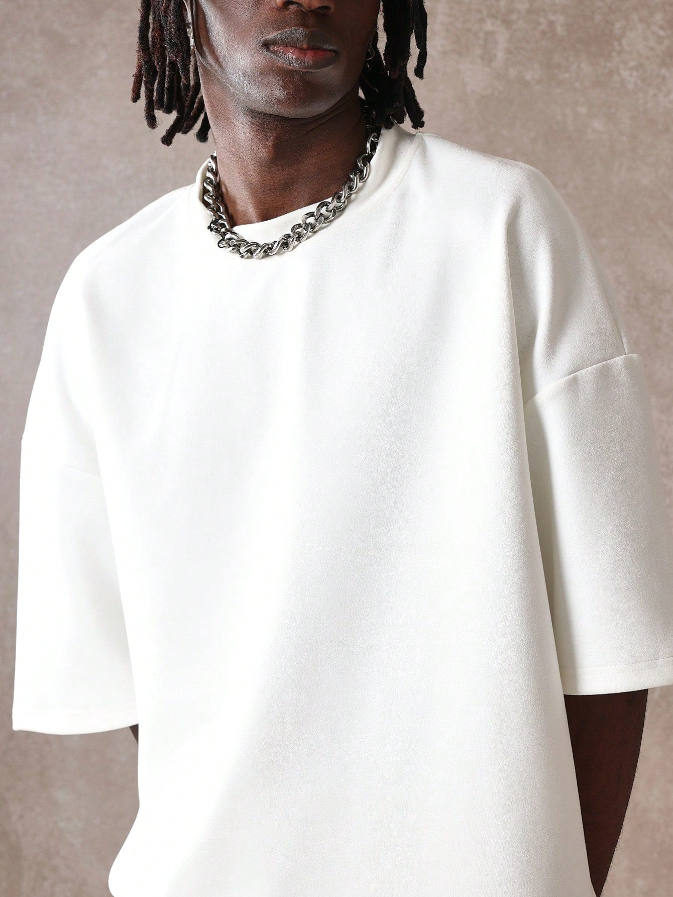 Camiseta  DROPSTREET Boxy Oversized Veludo