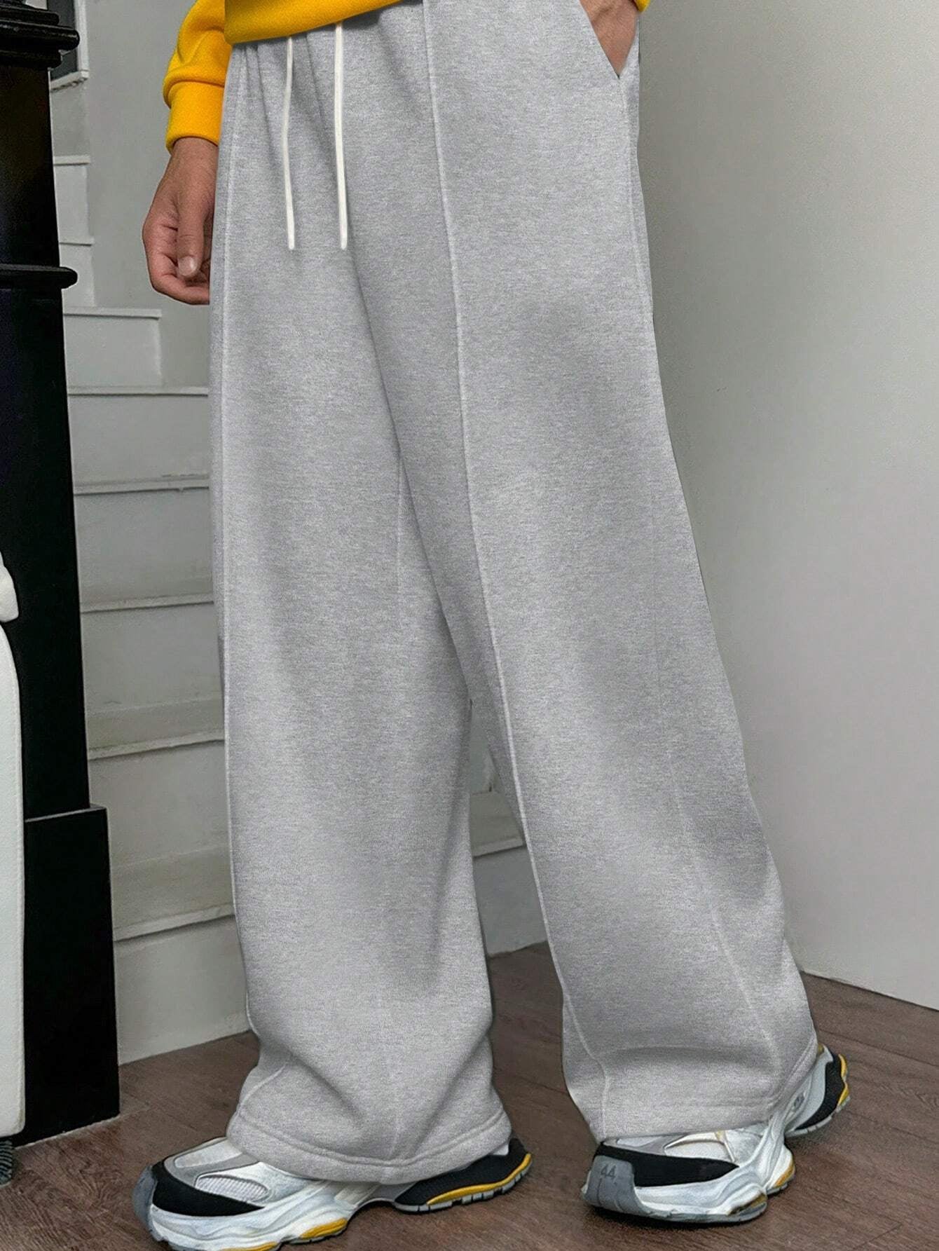 Calça Vintage Oversized Malha Estilo Y2K