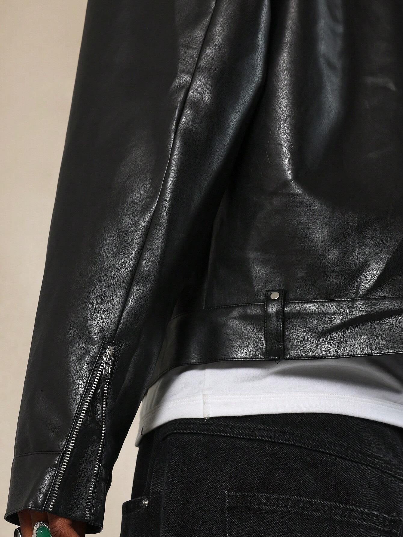 Jaqueta Motor em Couro Sintético