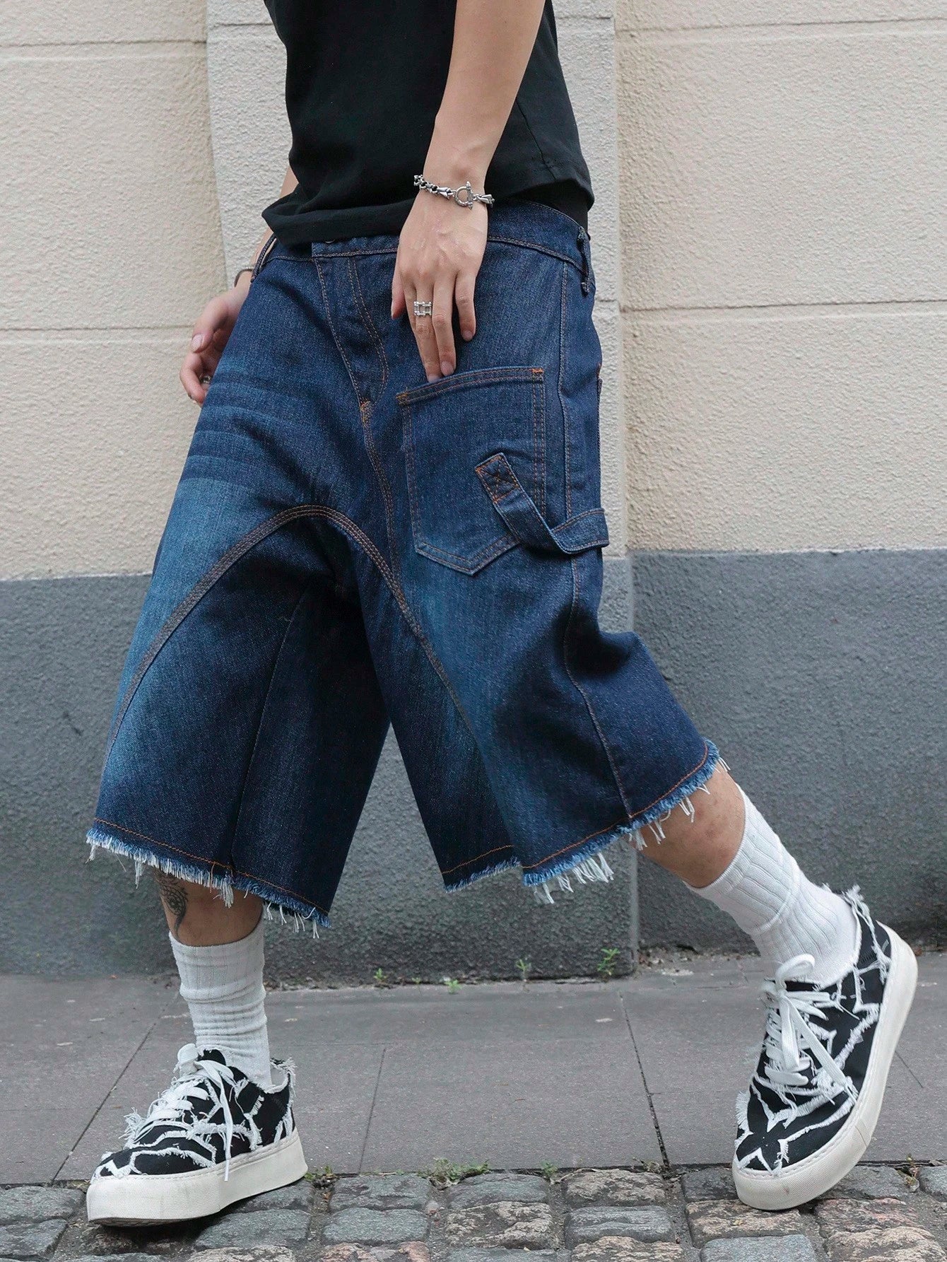 Shorts Denim Black Stusy