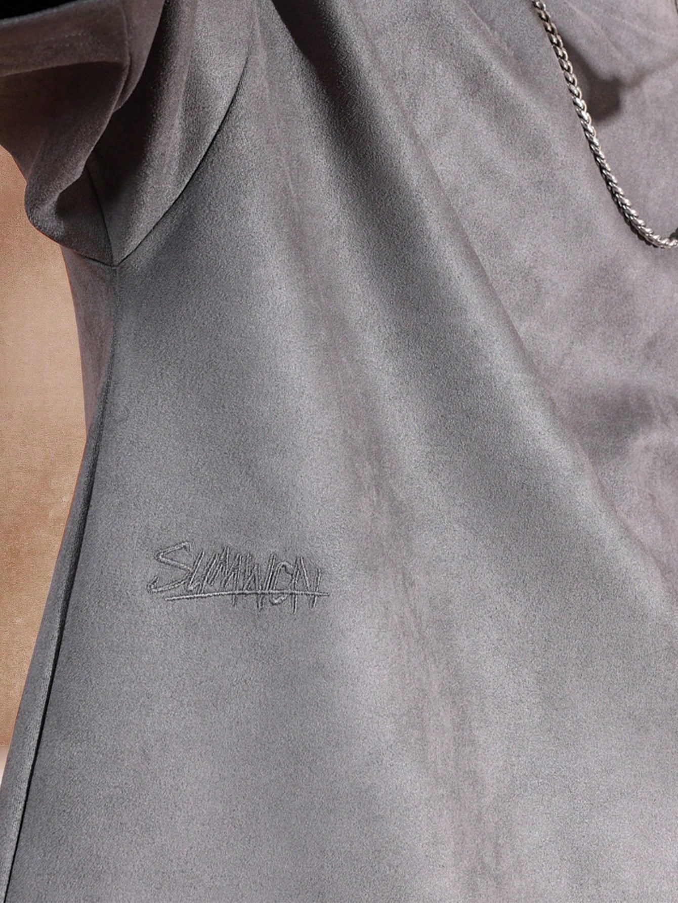 Camiseta  DROPSTREET Boxy Oversized Veludo