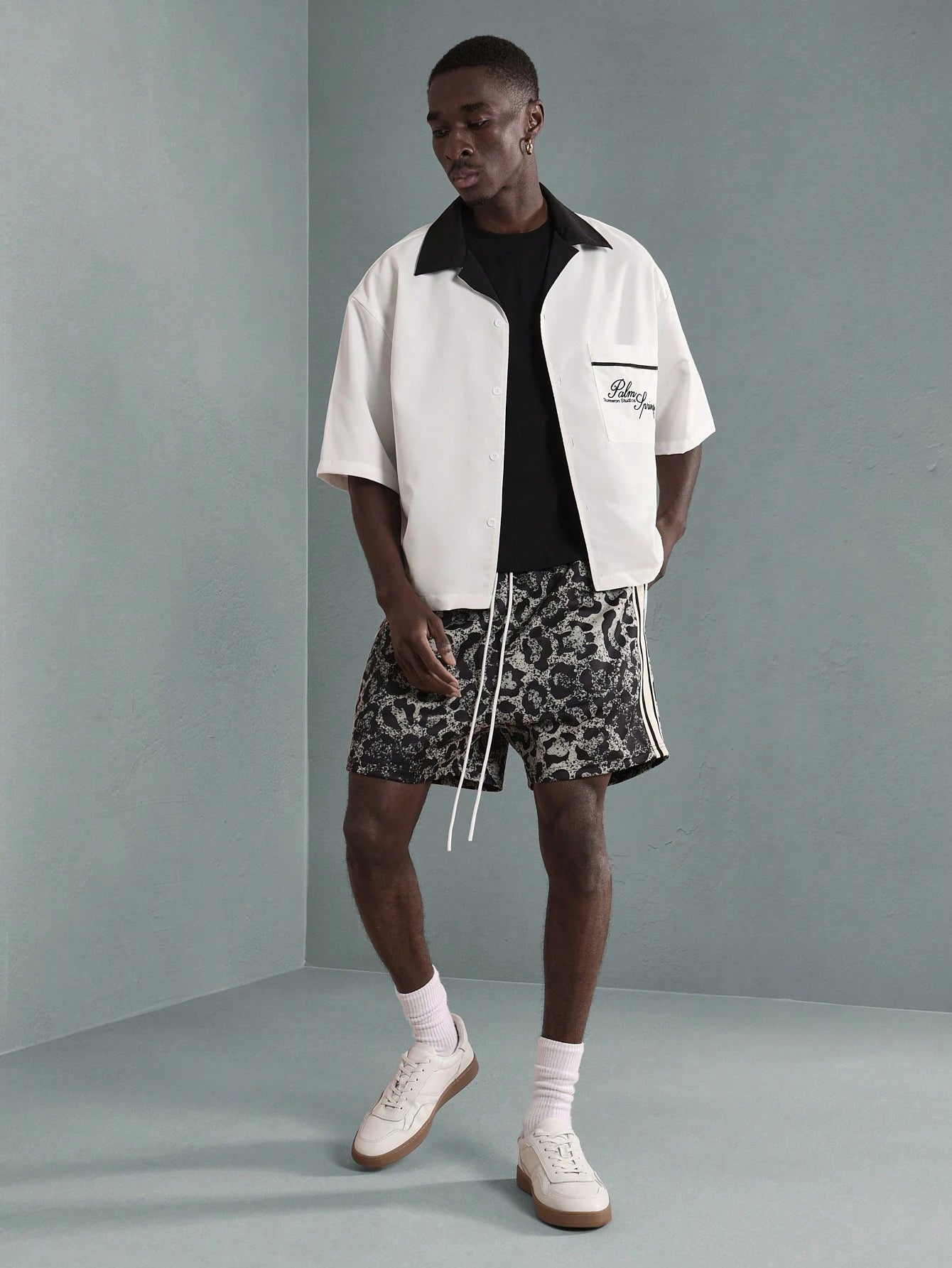 Camisa Manga 3/4 com Gola Padre