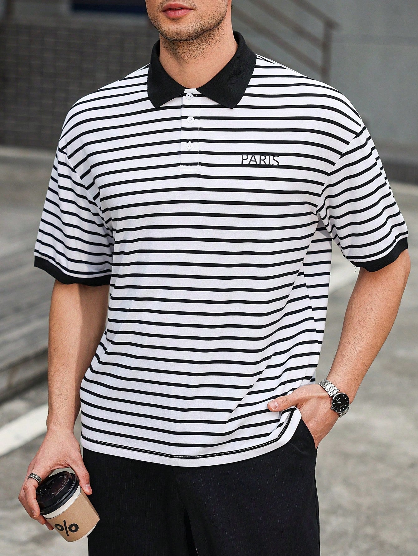 Camisa Polo Paris de Manga Curta