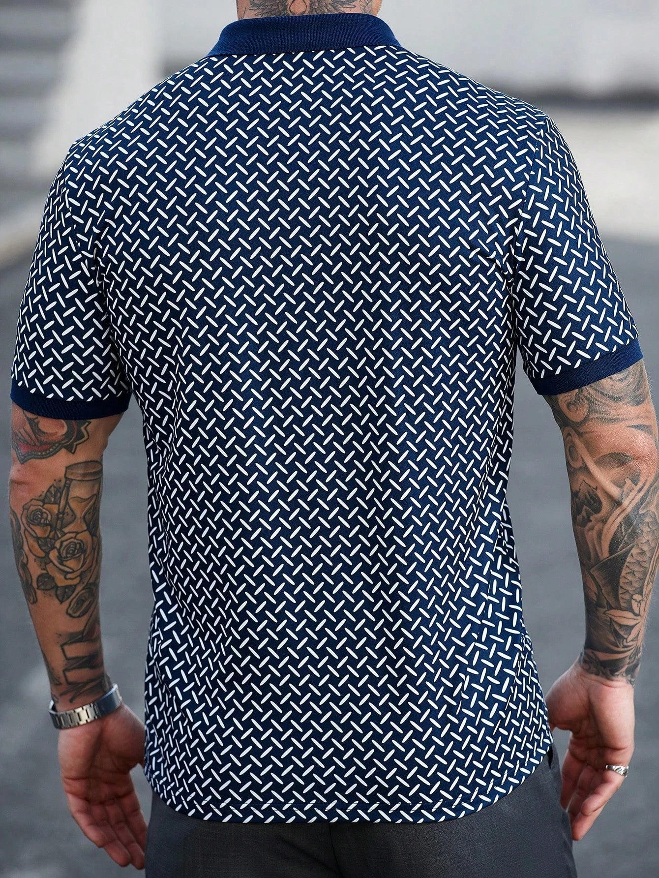 Camisa CasualCool Polo de Manga Curta Detalhada