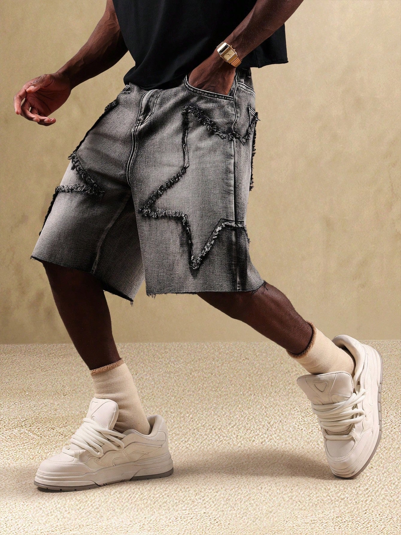 Shorts Cargo Denim Desgastados Star