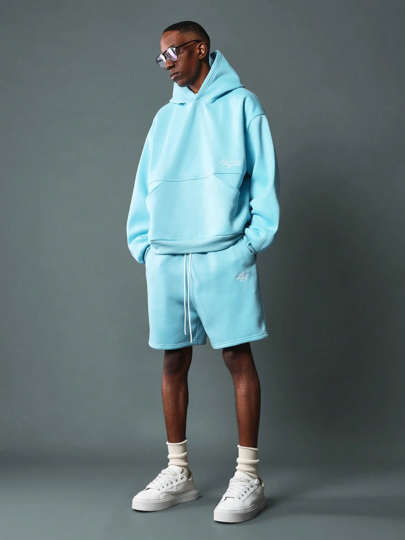 Conjunto  DROPSTREET LA Blue