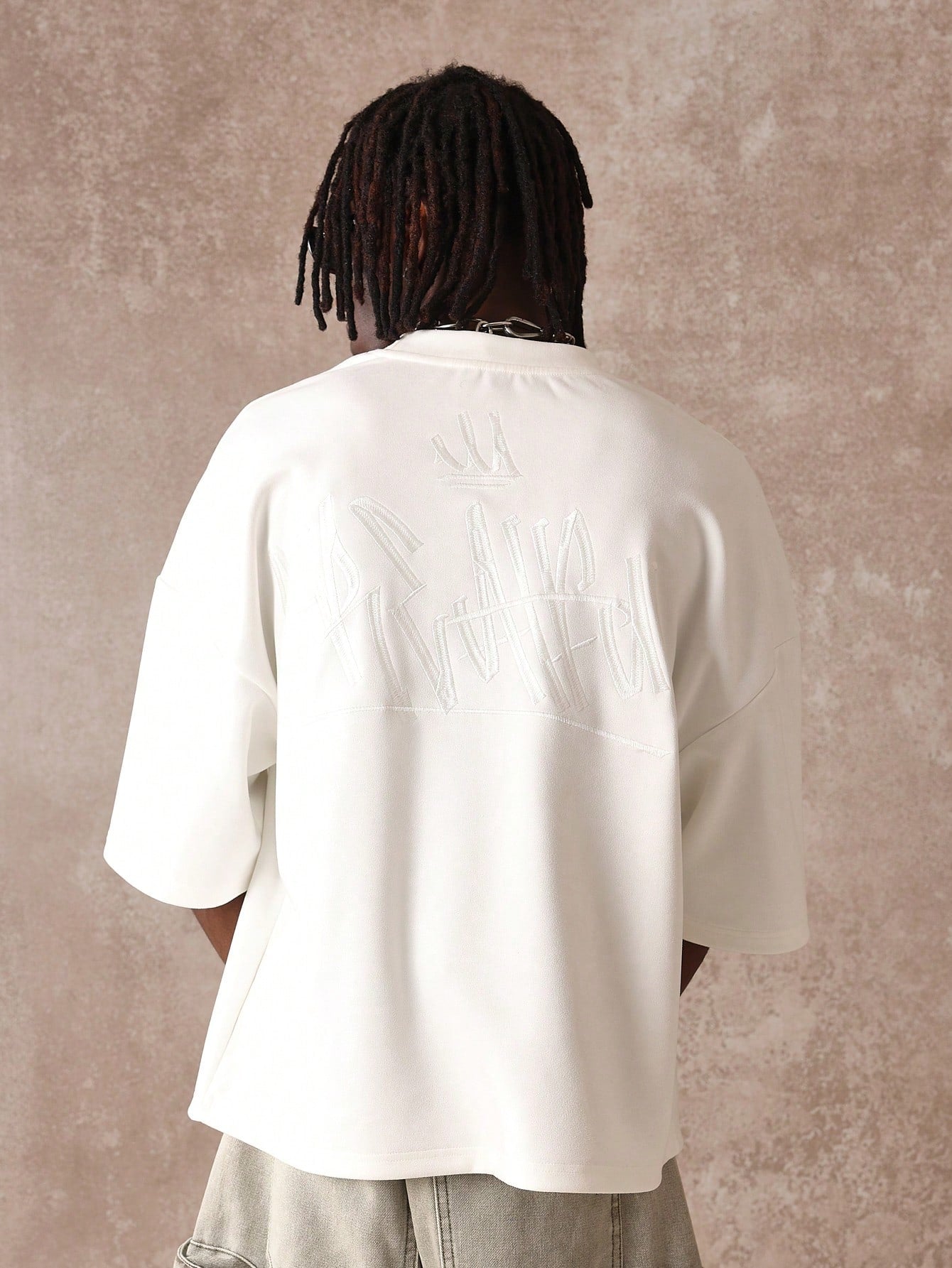 Camiseta  DROPSTREET Boxy Oversized Veludo