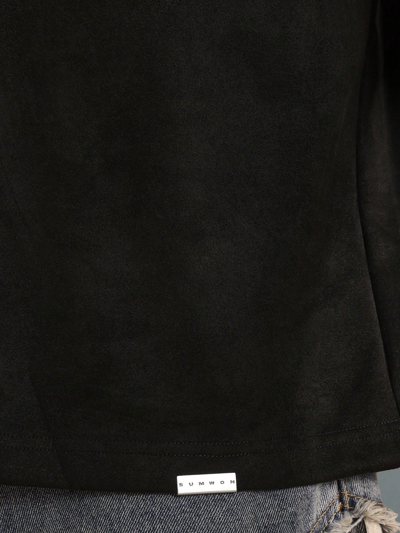 Camiseta  DROPSTREET Boxy Oversized Veludo