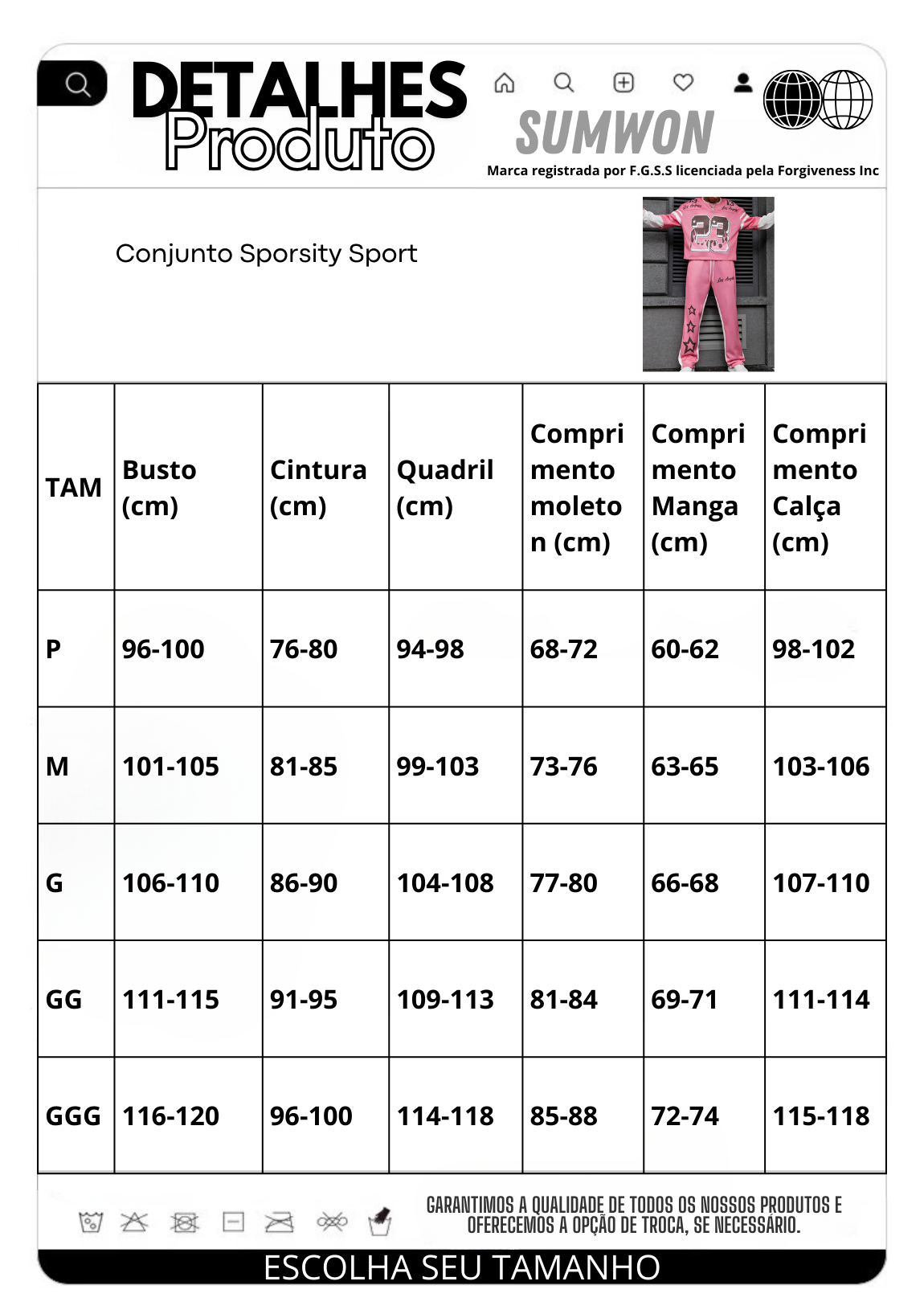 Conjunto Sporsity Sport