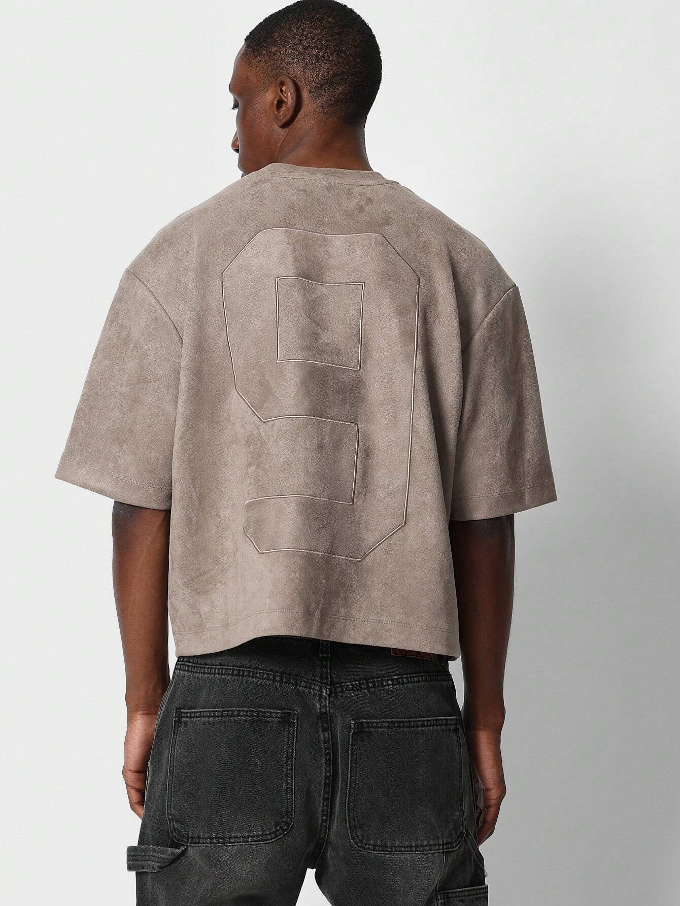 Camiseta  DROPSTREET  em Camurça Bordado 9