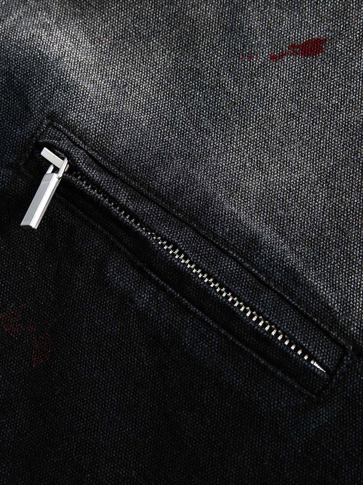 Jaqueta Washed Ink Gradient Ripped