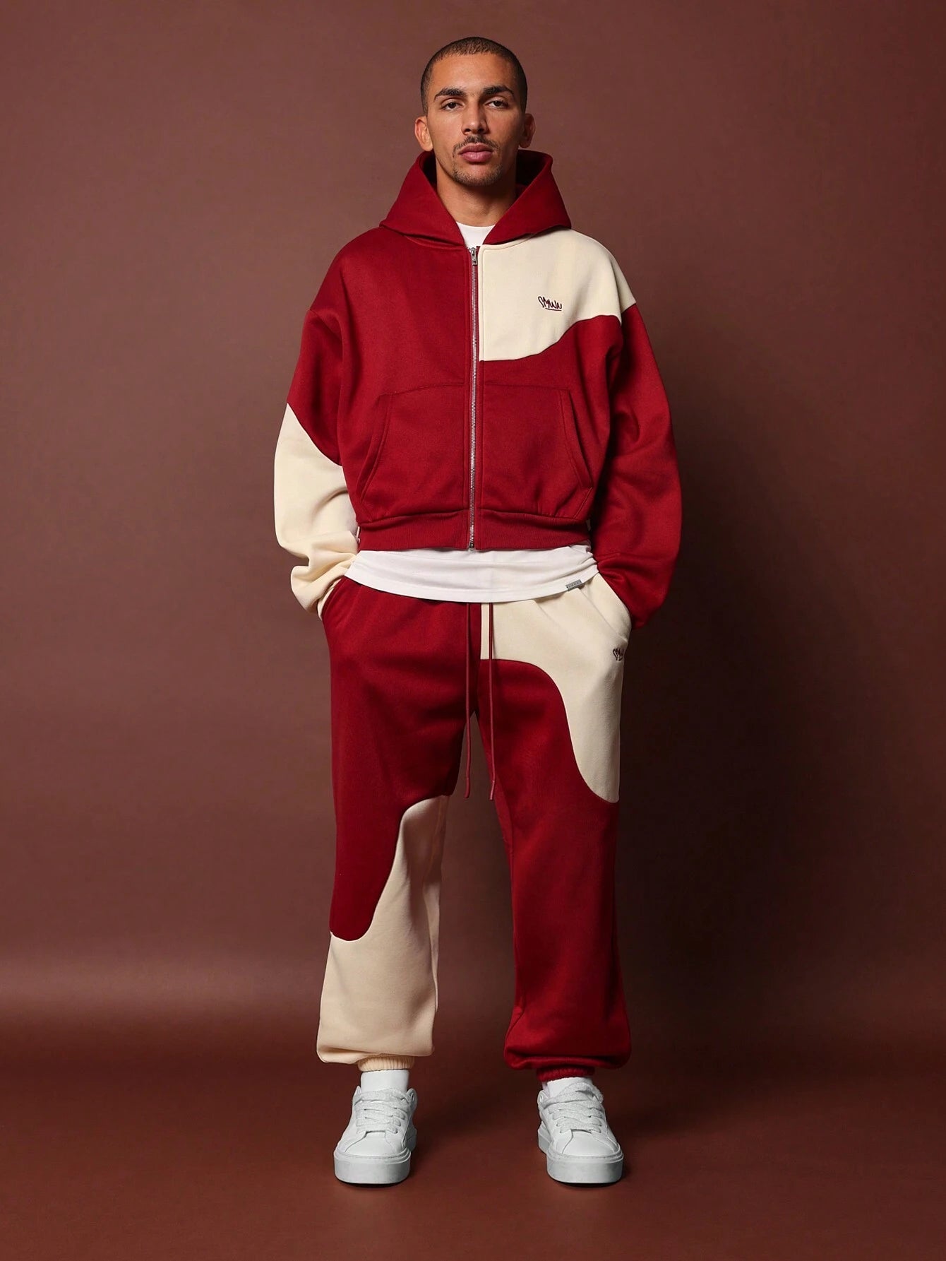 Conjunto DROPSTREET Track Red Bordado