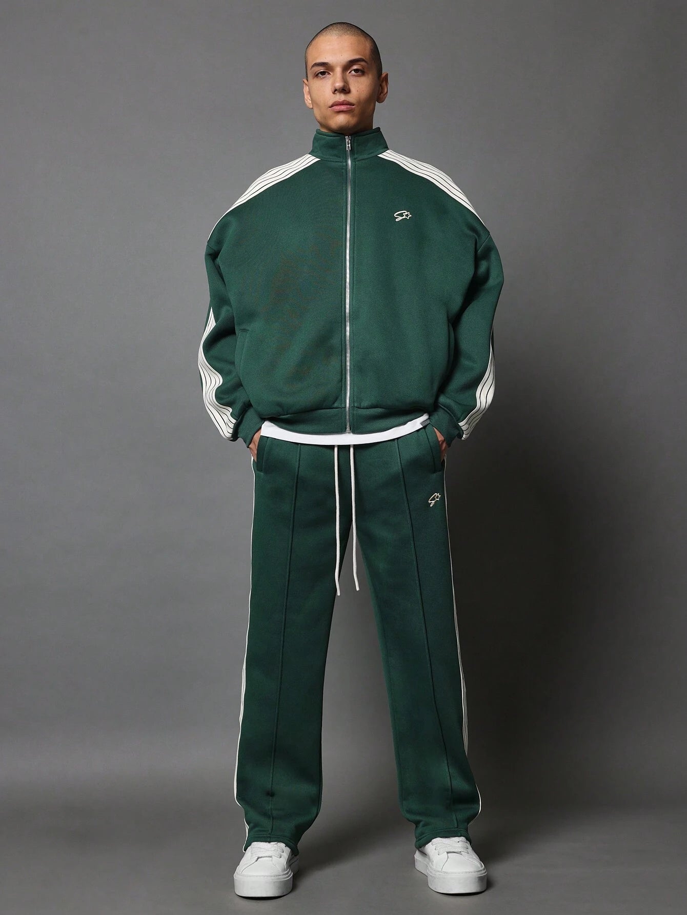 Conjunto DROPSTREET  Vintage Varsity Track Co-Ord