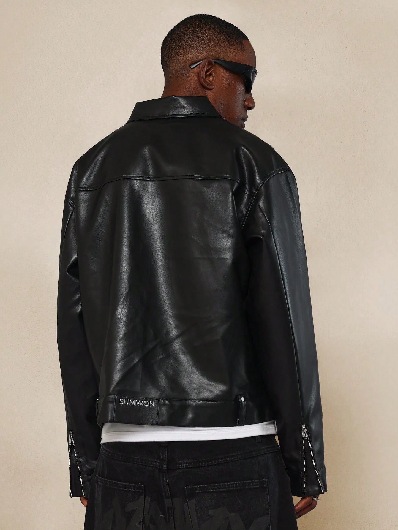 Jaqueta Motor em Couro Sintético