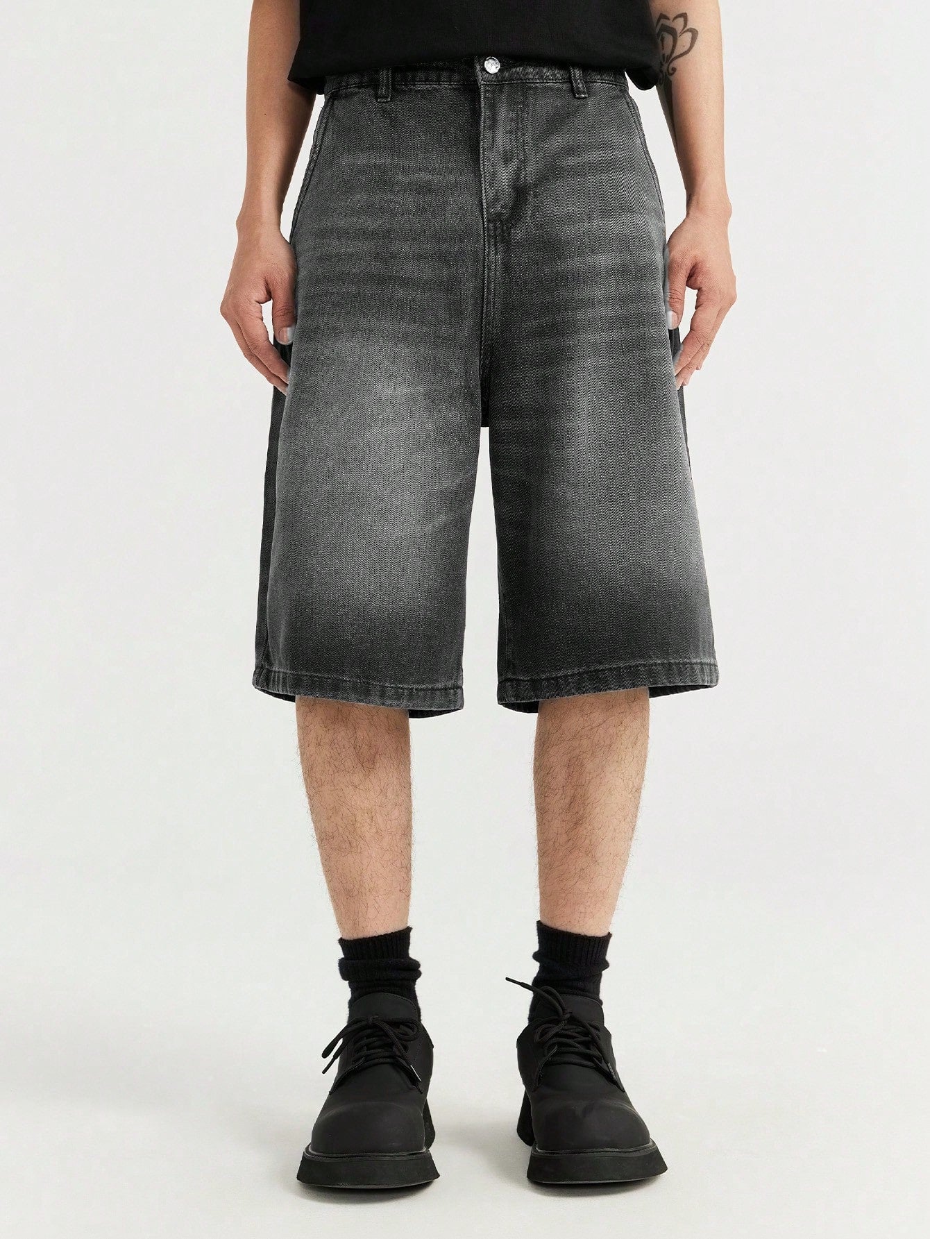 Shorts Denim Lavada Diagonal