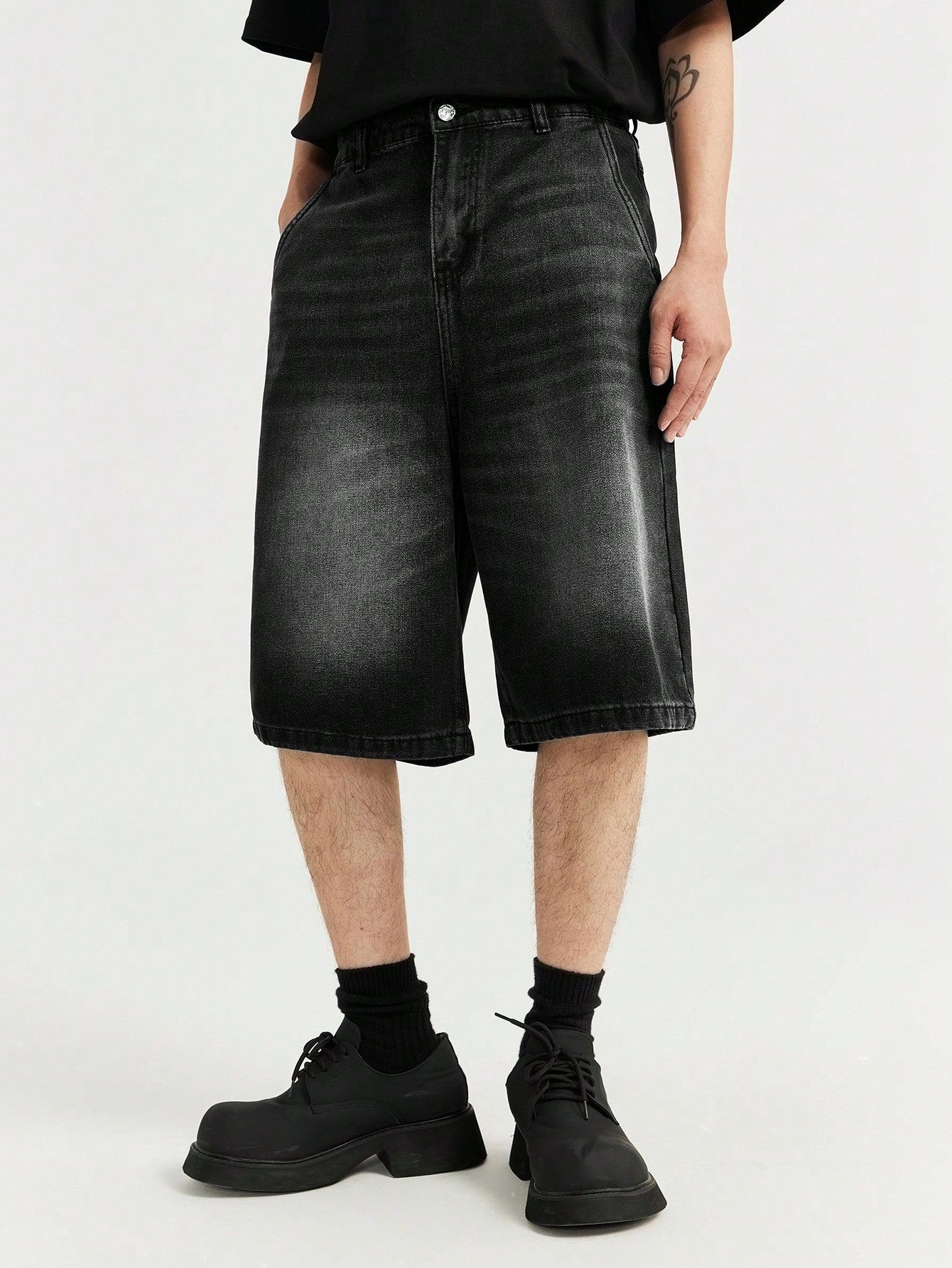 Shorts Denim Lavada Diagonal