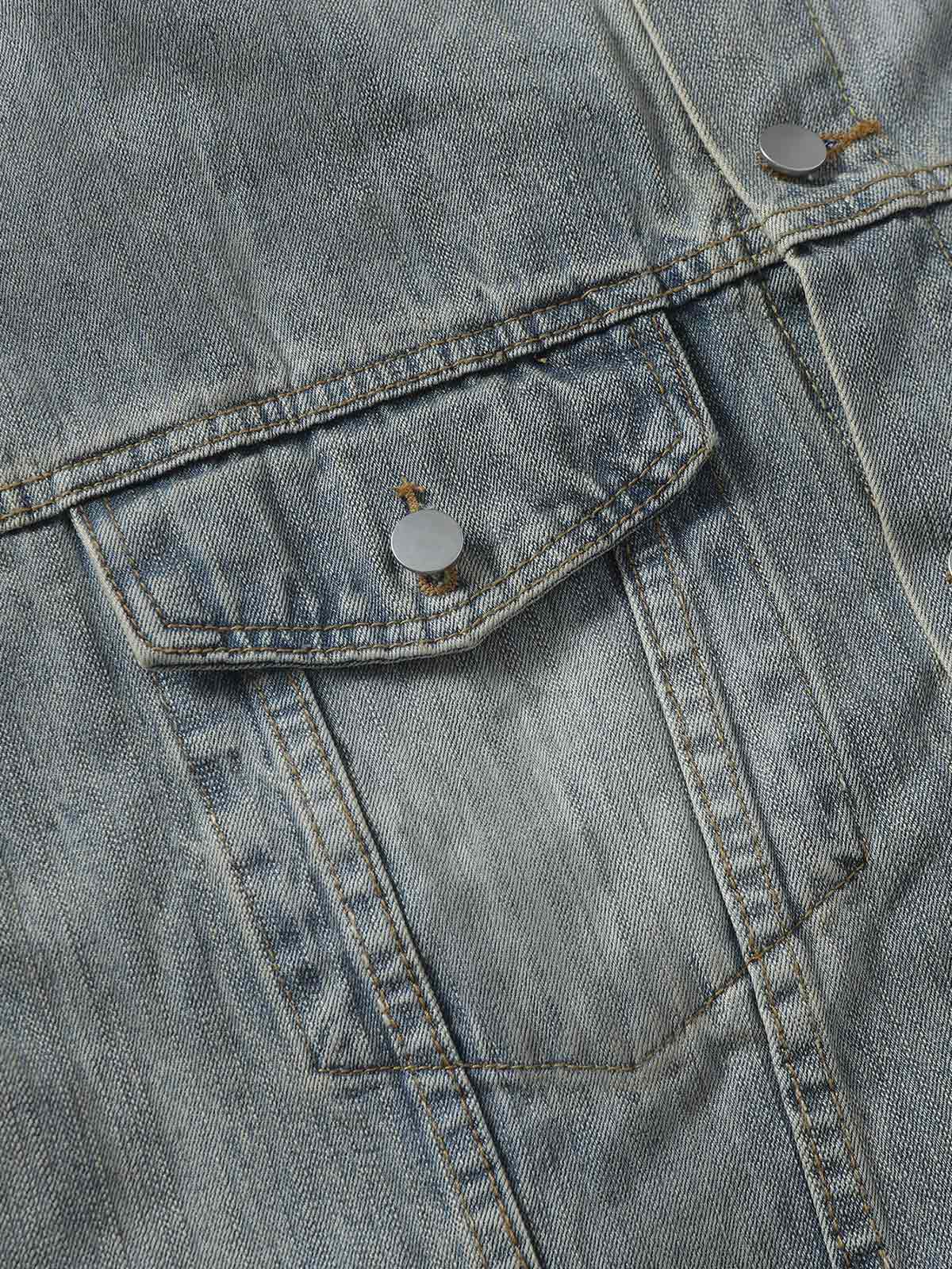 Jaqueta Retro Washed Totem Denim