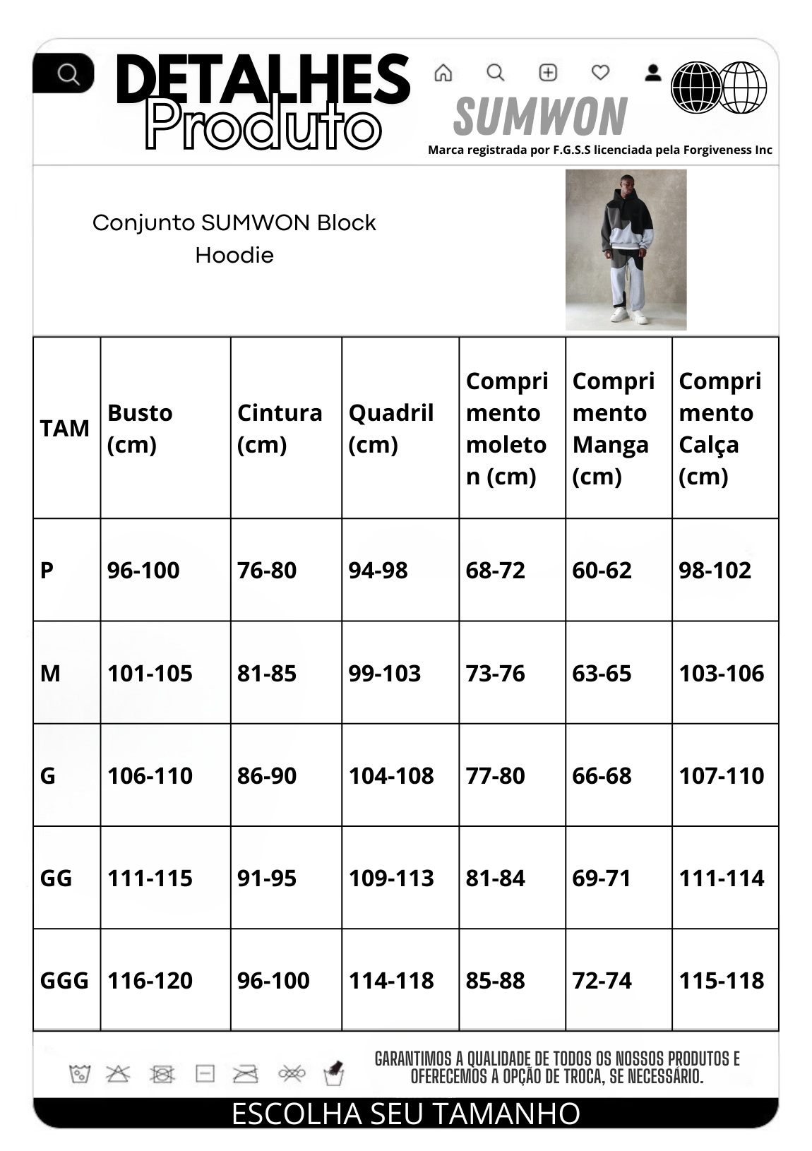 Conjunto DROPSTREET  Block Hoodie