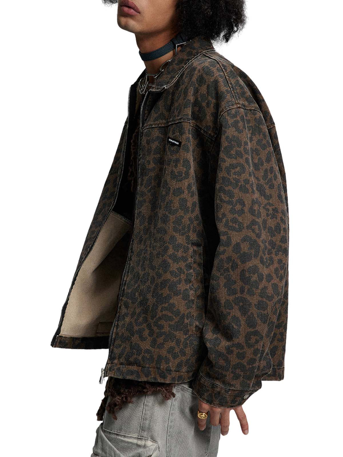 Jaqueta Vintage Washed Cheetah