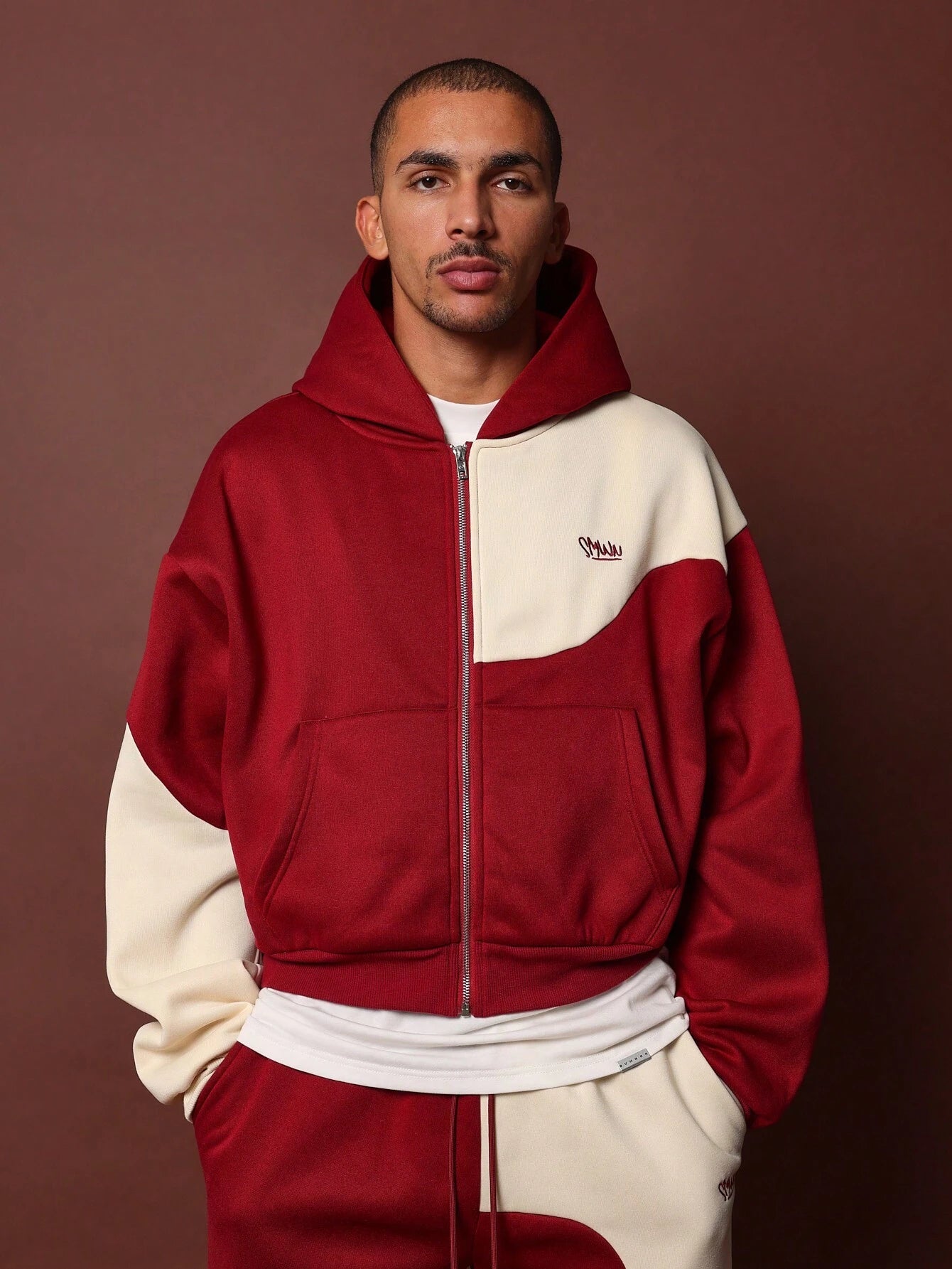 Conjunto DROPSTREET Track Red Bordado