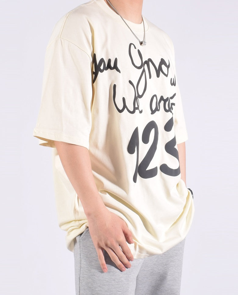 Camiseta Oversized 123 Rainbow Retro