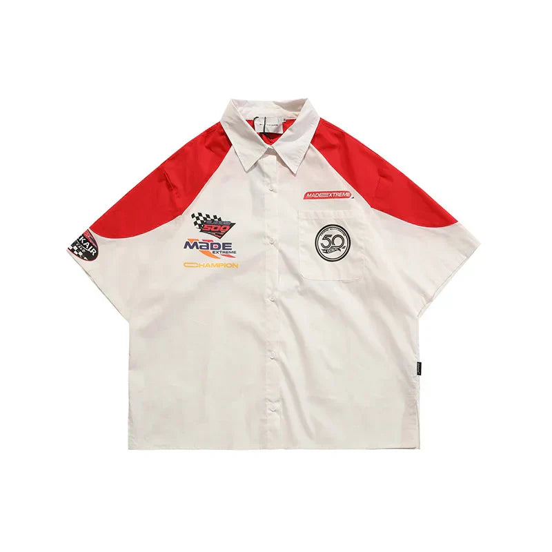 Camiseta de Botão Retro MadeeXtreme