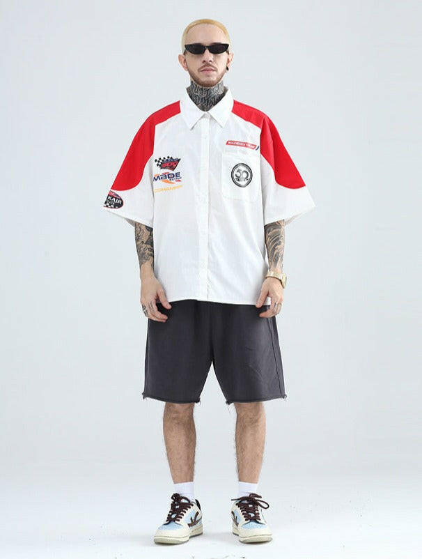 Camiseta de Botão Retro MadeeXtreme