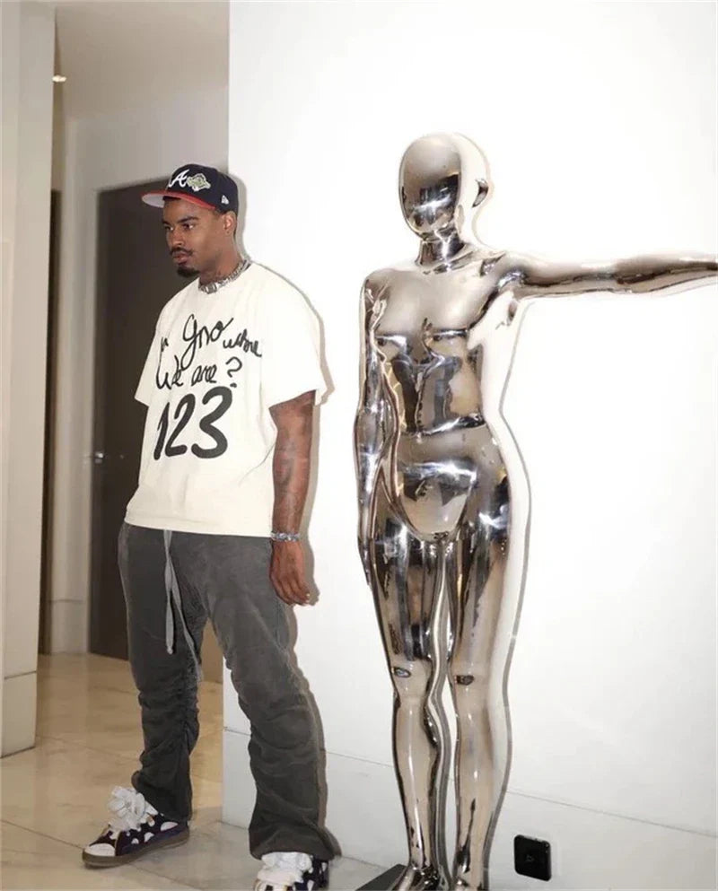 Camiseta Oversized 123 Rainbow Retro