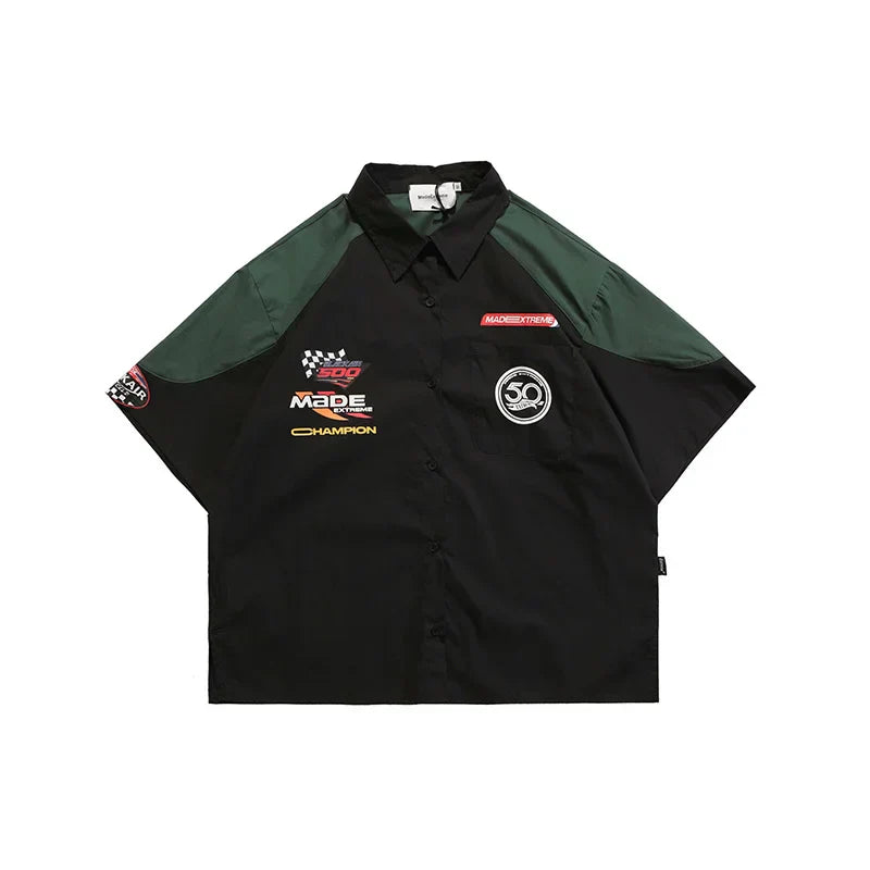 Camiseta de Botão Retro MadeeXtreme