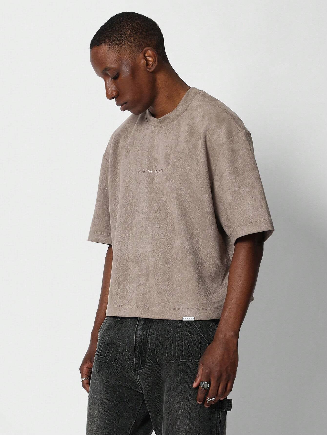 Camiseta  DROPSTREET  em Camurça Bordado 9