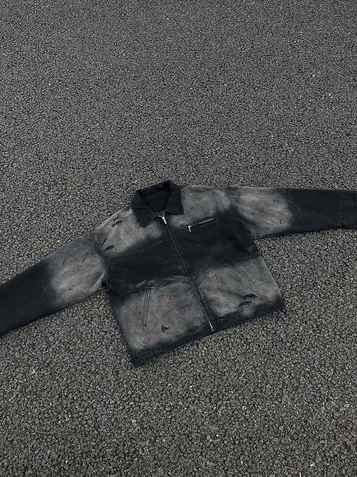 Jaqueta Washed Denim