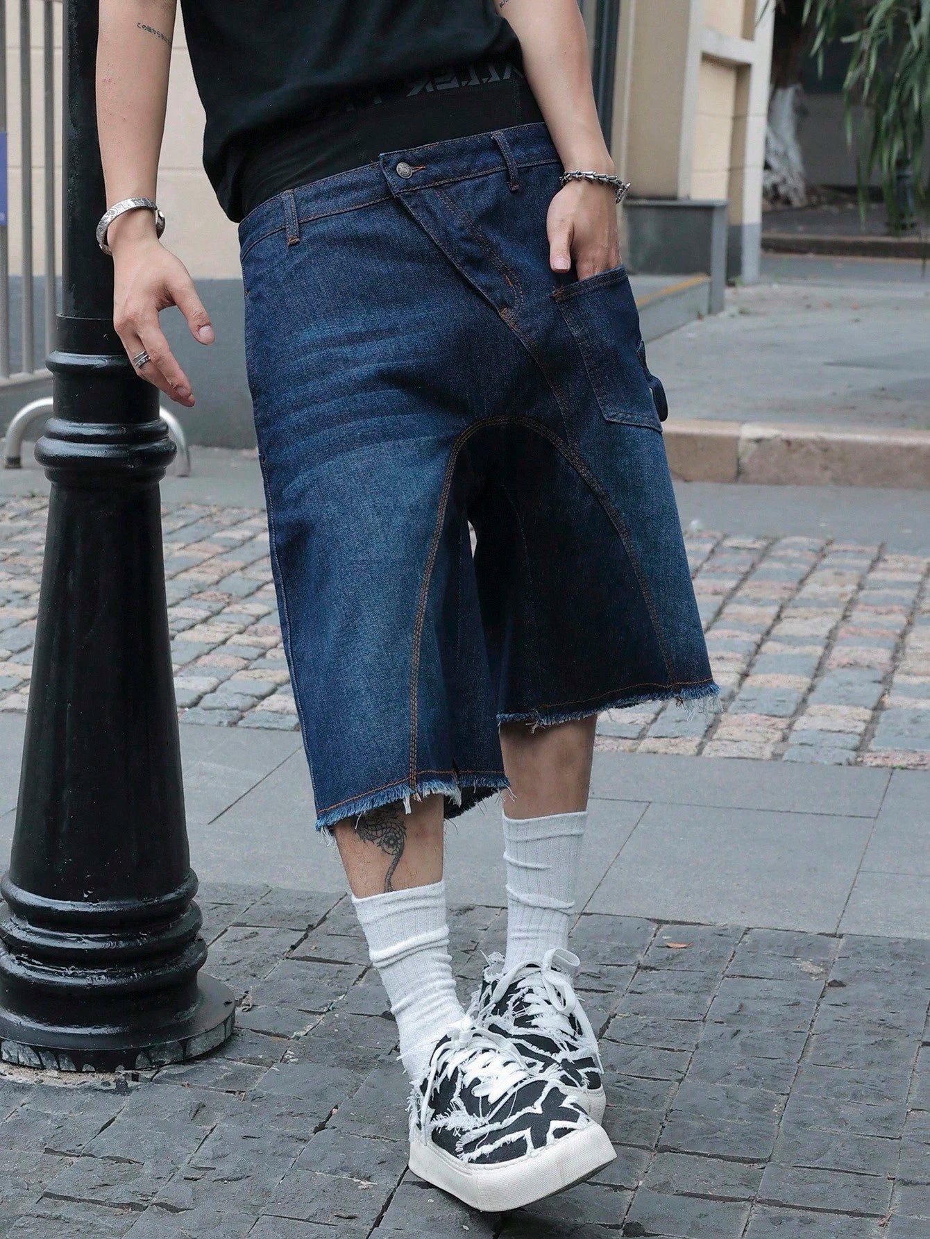 Shorts Denim Black Stusy