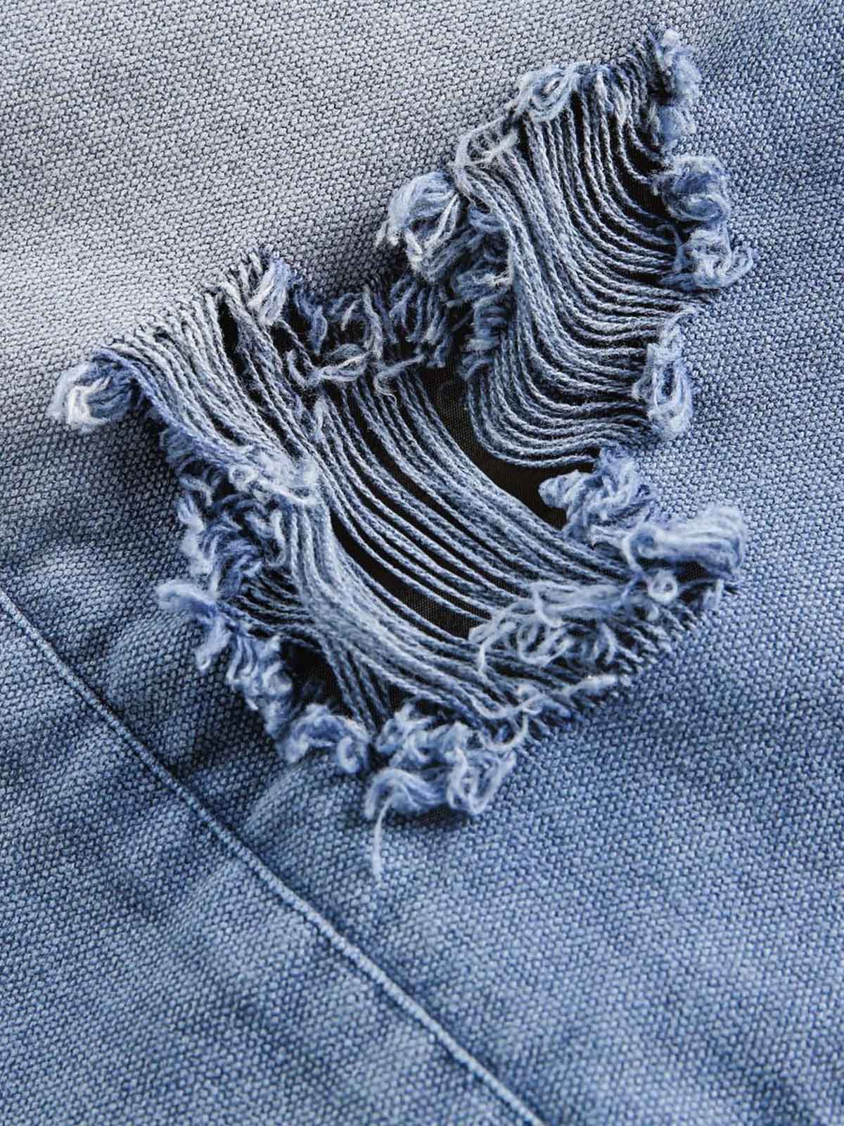 Jaqueta Ripped Graffiti Washed